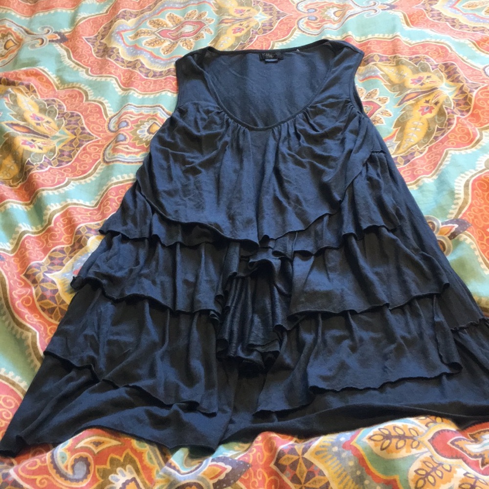 Gunmetal grey tank tunic